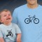 Conjunto de duas t-shirts para Pai e Bebé Bikes - Prenda para o Pai