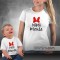 T-shirts Mãe e Filha Mini Mouse Mama Mouse Bebé