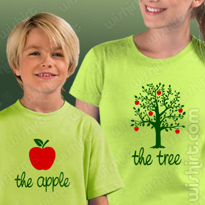 T-shirts a combinar Mãe Filho(a) The Tree The Apple, Prenda Dia da Mãe