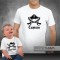 T-shirts para Pai e Bebé Captain First Mate - Prenda para o Dia do Pai