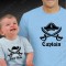 T-shirts para Pai e Bebé Captain First Mate - Prenda para o Dia do Pai