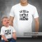 T-shirts Say Hello to My Little Friend Pai e Bebé. Prenda Dia do Pai, conjunto de uma t-shirt de homem + uma t-shirt de bebé