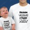 Conjunto de T-shirt para Pai e Bebé Gordinho Careca e super Feliz